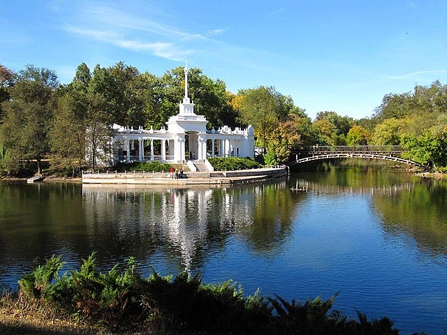 Boat station in Fedor Mershavtsev Park.