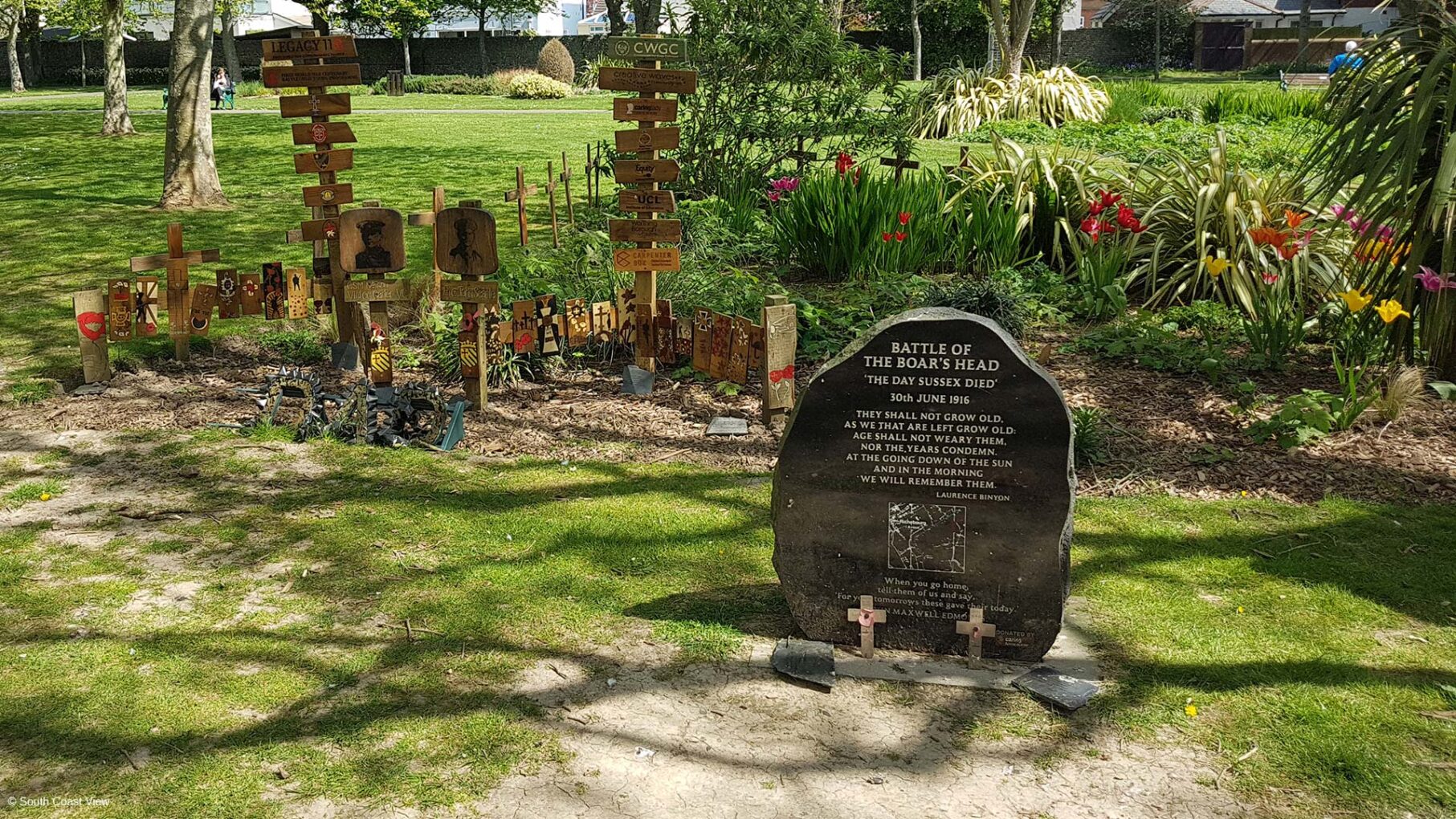 Battle of the Boar's Head memorial in Worthing.