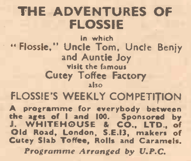 Advertisement by J. Whitehouse and Co.