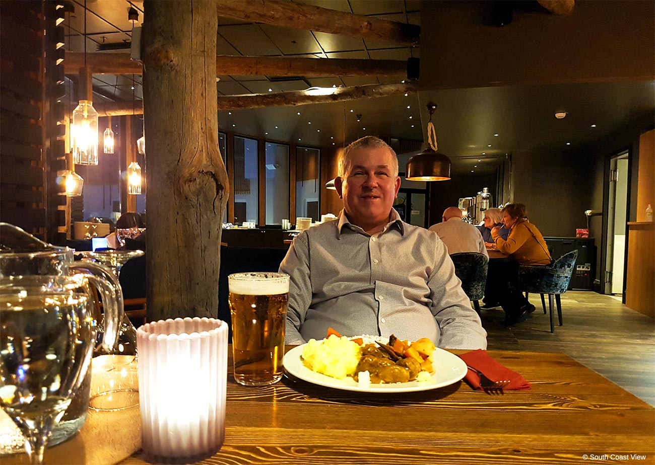 Enjoying food and drink during our holiday in Saariselkä