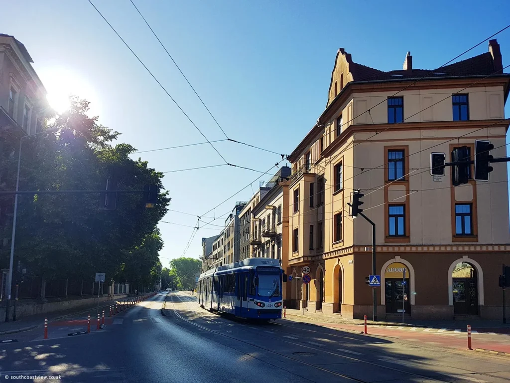 Tram in Grzegórzki.