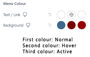 Screenshot of Astra primary menu customisation.