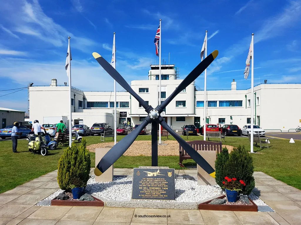 Shoreham Airport and War Memorial.