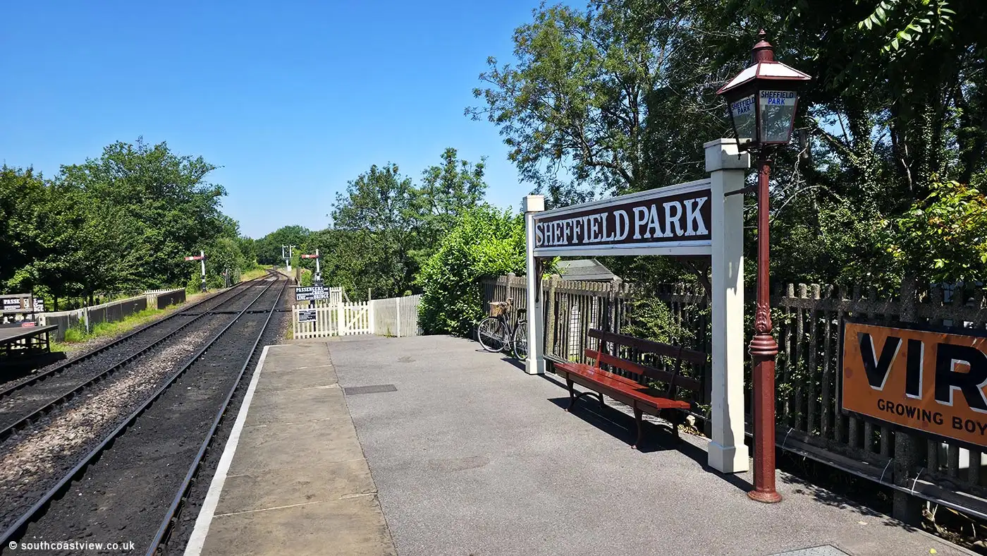 Signage at Sheffield Park Station Signage at Sheffield Park Station.