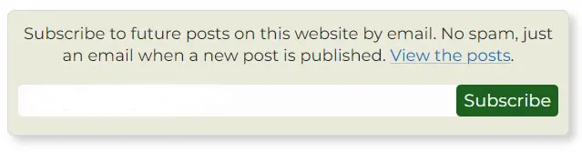 Screenshot of the Jetpack Subscription block causing invisible text when copying blocks in Gutenberg